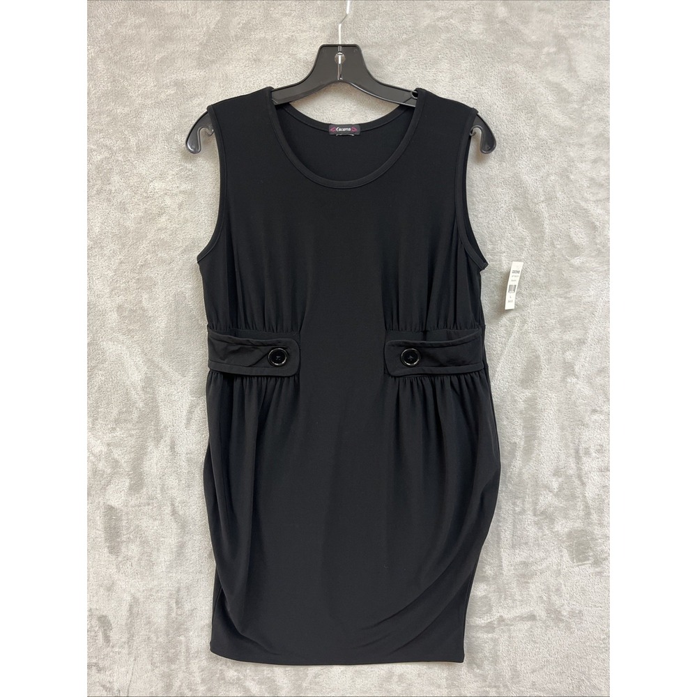 Cocomo Dress Women's L Black Sleeveless Pullover Pencil Sheath‎ NWT